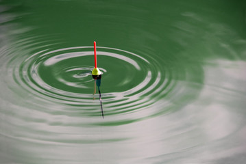 bobber in green waves horizontal © Csaba Peterdi