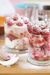 Raspberry desserts