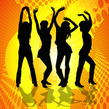 Mujeres bailando