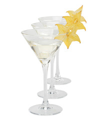 Martini glass and carambola