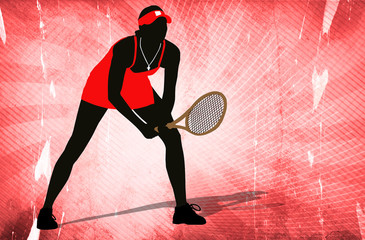 Mujer Jugando al tenis - 8571513