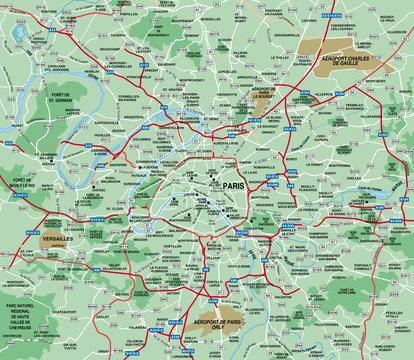Paris Metropolitan Area map