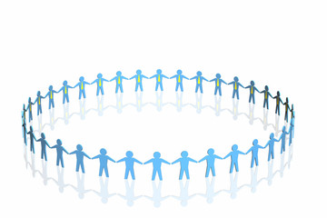 business team isolated in white background