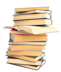 The Books built in high pile.