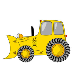 Cartoon bulldozer 1