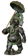 isolated Buddhist Statuette of elphant