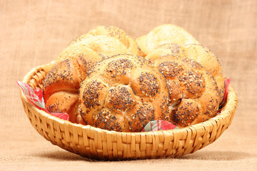 Trug with baked goods