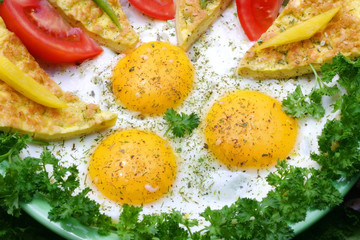 Fried eggs