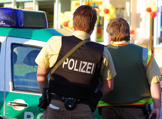 Polizisten im Einsatz