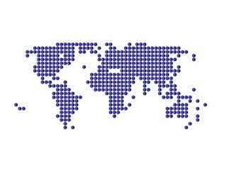 Fototapeta premium World map with Euro signs