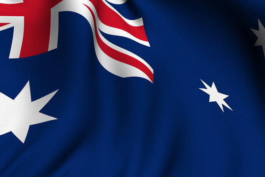 Rendered Australian Flag