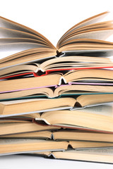 The Books built in high pile.