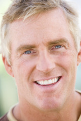 Head shot of man smiling