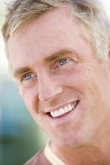 Head shot of man smiling