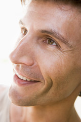 Fototapeta premium Head shot of man smiling