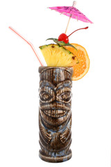 Flamboyant tropical drink