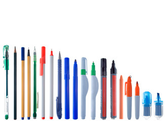 Alignment of different kinds of writing instruments