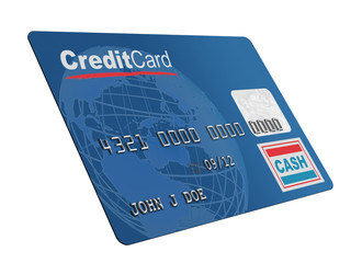 Credit Card on white