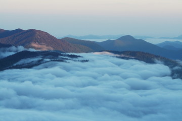 Misty mountain