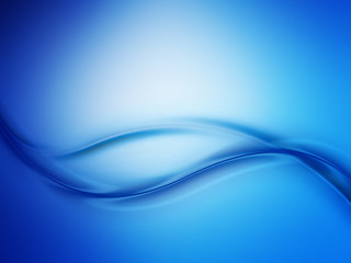 Abstract courbe bleu