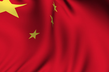 Rendered Chinese Flag