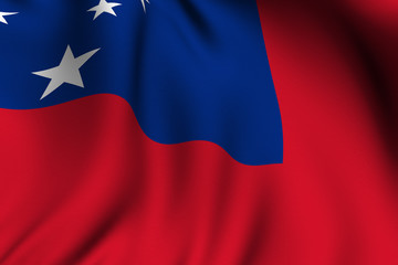 Rendered Samoan Flag