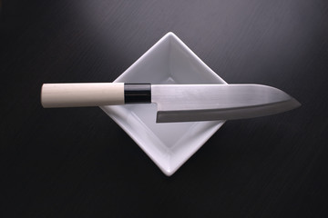 Japanese Knife with clipping path
