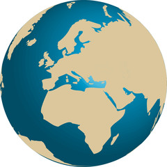Globe - Europe et Afrique