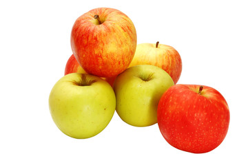 Fototapeta na wymiar different fresh ripe apples