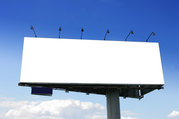 Blank big billboard