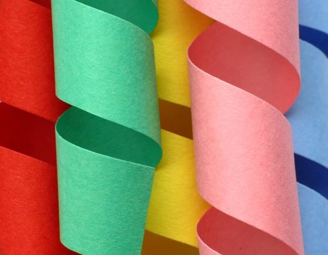 Colorful paper spring