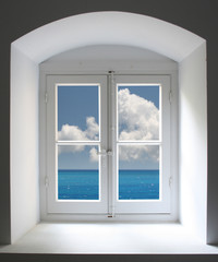 Fenster in Griechenland