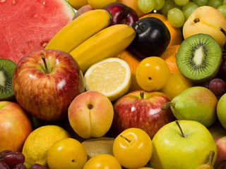 Naklejka na ściany i meble Fresh Fruits. Healthy Eating series