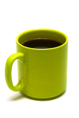 green mug from coffee