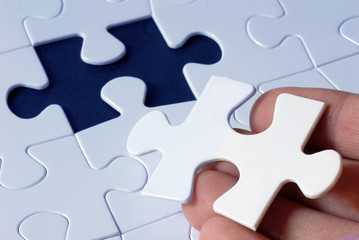 Fototapeta premium Das passende Puzzleteil