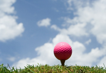 golf,balle rose lady