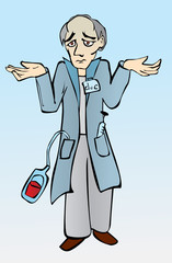 very puzzled old doctor