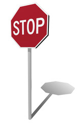 segnale stradale stop
