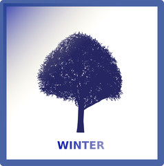 Vector Graphic Winter Tree