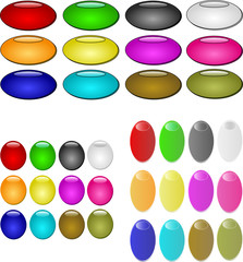 Vector Graphic Many Buttons All Colours