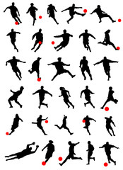 collection of soccer vector