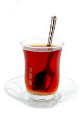 Tea with refraction in it
