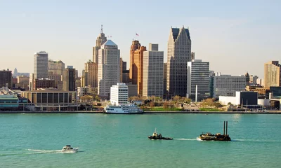 Abwaschbare Fototapete Zentralamerika Detroit, Michigan