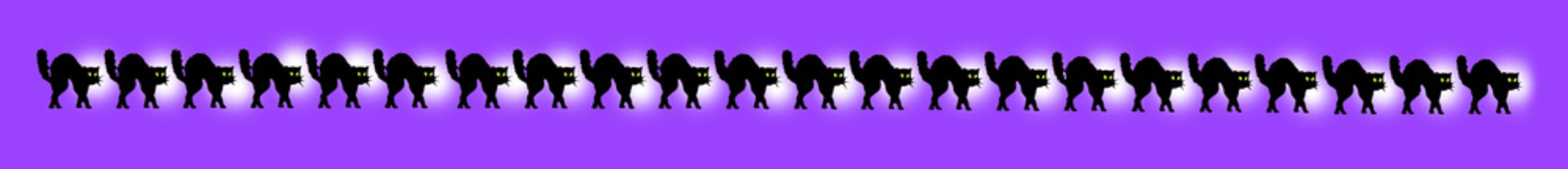 GATTI NERI MOTIVO ORNAMENTALE © Little sisters