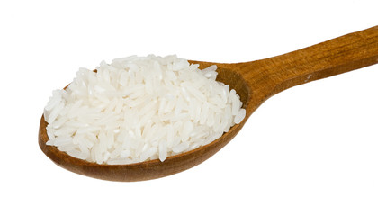 Fototapeta na wymiar Rice In A Spoon