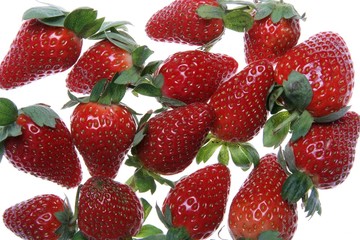 Fototapeta na wymiar Juicy Red Strawberries
