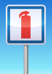 Panneau de signalisation extincteur