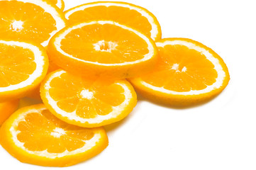 Background with oranges