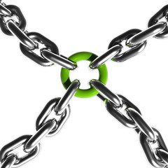 Green chain link