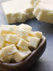 Pieces of Paneer Cheese